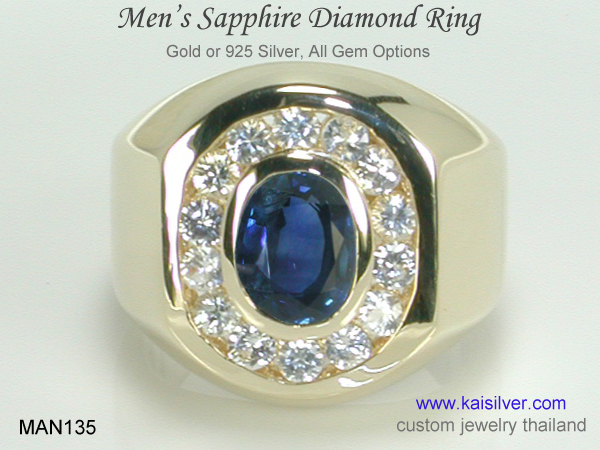 mens sapphire ring