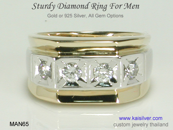 diamond men's ring 