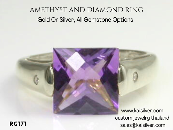 square gemstone ring kaisilver