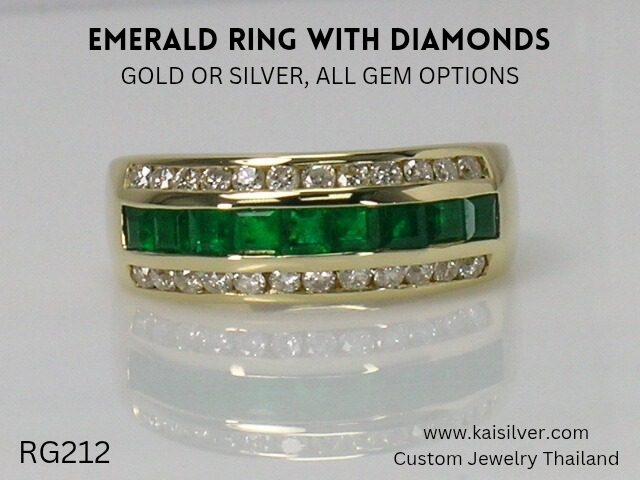 emerald ring for men and women