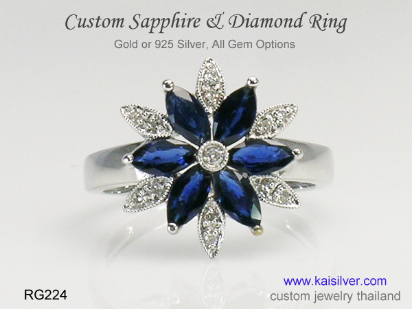 bride ring sapphire diamond 