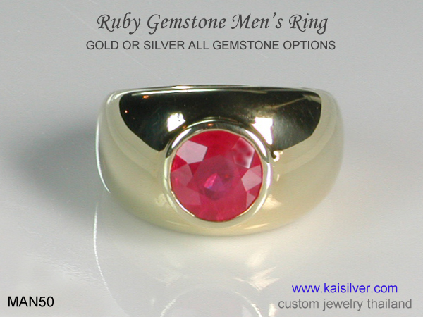 ruby ring for men