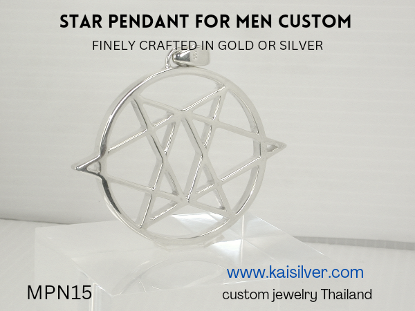 star penadnt for men custom made